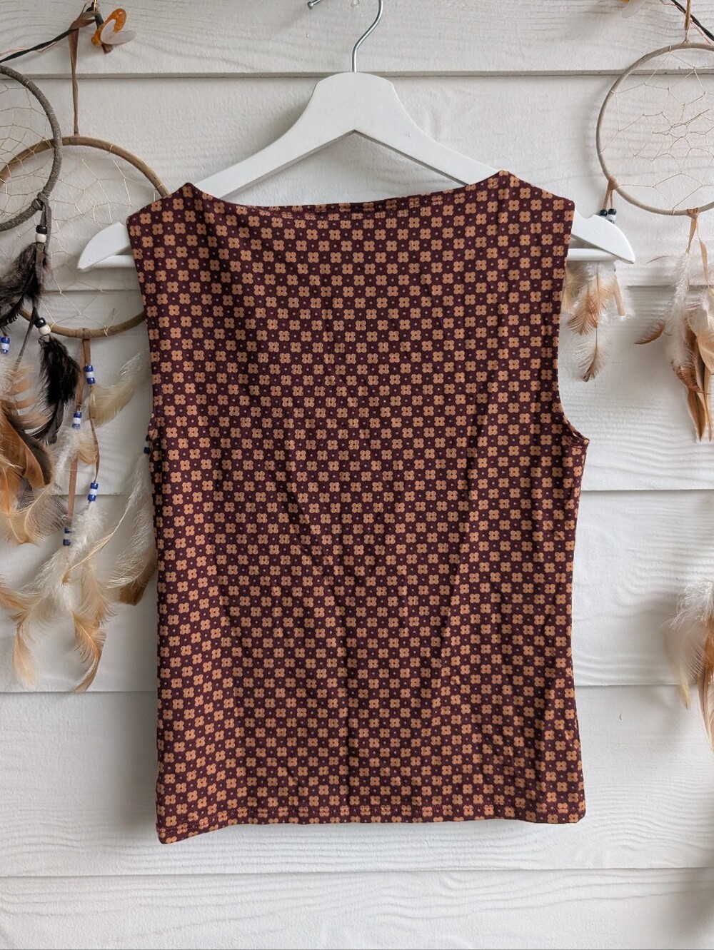 Reformation Brown Dusk Knit Top Sleeveless Knit Top Reformation - Picture 5 of 5